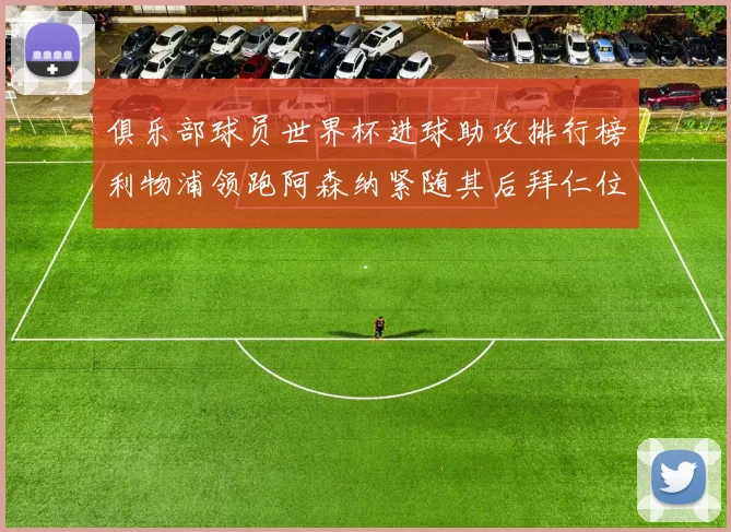 俱乐部球员世界杯进球助攻排行榜利物浦领跑阿森纳紧随其后拜仁位列第三
